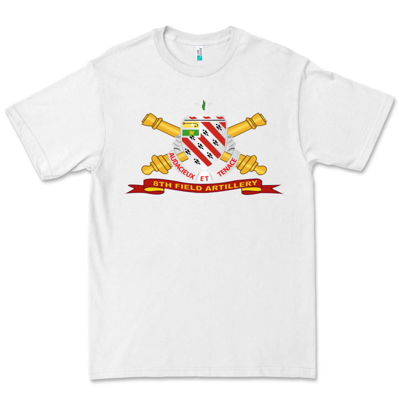 8th Field Artillery W Br   Ribbon 8th Field Artillery W Br Ribbon Premium Tee by ArtMosaic | Teevron