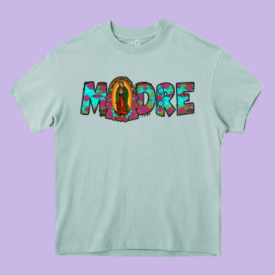 Our Lady Of Guadalupe Madre Heavy Core Tee Designed By Jahusdesignshop