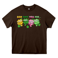 Chocolate Brown st. patrick's day god says you are Heavy Core Tee - Artiststas