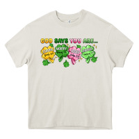 Cream st. patrick's day god says you are Heavy Core Tee - Artiststas