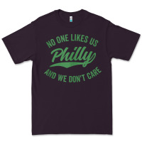 Plum philly no one likes us and we don't care green text tank top Premium Tee - ArtMosaic