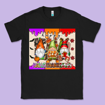 Happy Hallothanksmas Gnomes Classic Tee Designed By Texasbilliewilder