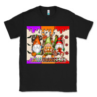 Black Happy Hallothanksmas gnomes Classic Tee - texasbilliewilder