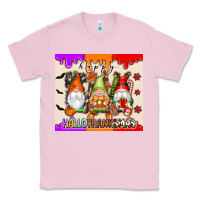 Bubblegum Pink Happy Hallothanksmas gnomes Classic Tee - texasbilliewilder