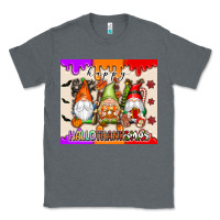 Charcoal Heather Happy Hallothanksmas gnomes Classic Tee - texasbilliewilder