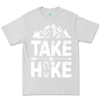 Dove Grey take hike Premium Tee - ArtMosaic