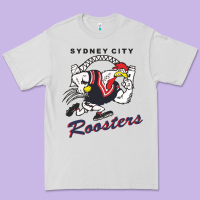 Roosters-sydney City Classic Premium Tee Designed By Artmosaic