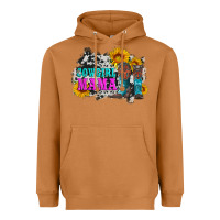 Meerkat cowgirl mama with boots and sunflowers and cowhide Heavyweight Hoodie - Artiststas