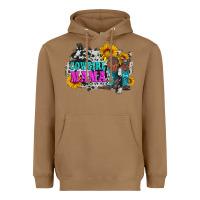 Cowgirl Mama With Boots And Sunflowers And Cowhide Heavyweight Hoodie | Teevron