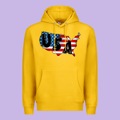 Usa Premium Hoodie Designed By Cowhidedigitalart