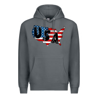 Rock Usa Premium Hoodie - CowhideDigitalArt