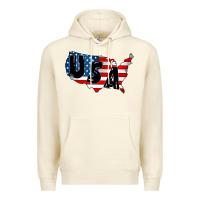 Sandshell Usa Premium Hoodie - CowhideDigitalArt