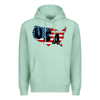 Seafoam Usa Premium Hoodie - CowhideDigitalArt