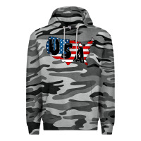 Slate Camo Usa Premium Hoodie - CowhideDigitalArt