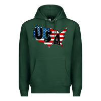 Sports Green Usa Premium Hoodie - CowhideDigitalArt