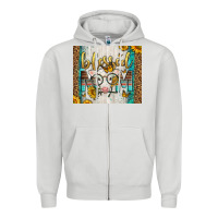 Dove Grey Western Blessed Mom Baby Calf Zipper Hoodie - LillyAllenDesigns