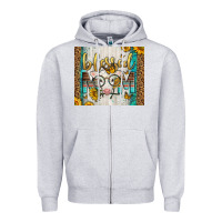 Heather Grey Western Blessed Mom Baby Calf Zipper Hoodie - LillyAllenDesigns