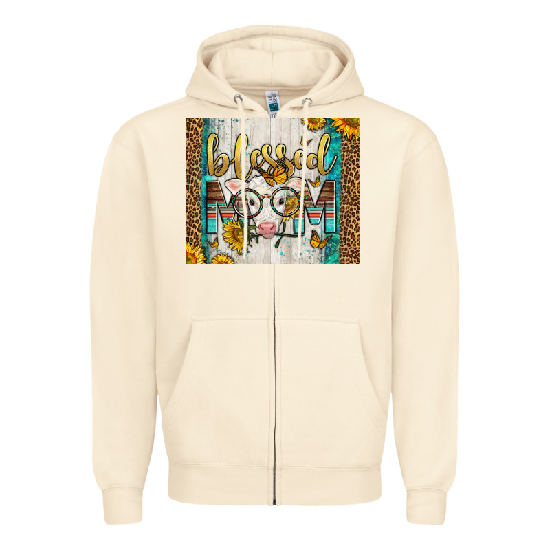 Western Blessed Mom Baby Calf Zipper Hoodie by LillyAllenDesigns | Teevron