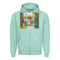 Seafoam Western Blessed Mom Baby Calf Zipper Hoodie - LillyAllenDesigns