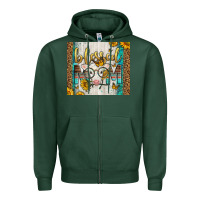Sports Green Western Blessed Mom Baby Calf Zipper Hoodie - LillyAllenDesigns