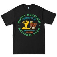 Womens Rocky Mountain National Park Hiking Travel Souvenir Novelty V N Premium Tee | Teevron