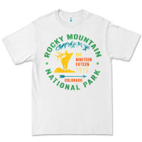 White womens rocky mountain national park hiking travel souvenir novelty v n Premium Tee - trangStudio