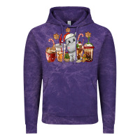 Cloud Purple hippopotamus coffee cups christmas Vintage Hoodie - CowGirlArtShop