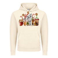 Vintage Artic hippopotamus coffee cups christmas Vintage Hoodie - CowGirlArtShop