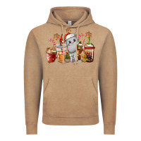 Vintage Coffee hippopotamus coffee cups christmas Vintage Hoodie - CowGirlArtShop