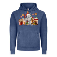 Vintage Denim hippopotamus coffee cups christmas Vintage Hoodie - CowGirlArtShop