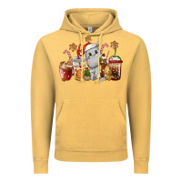Vintage Mustard hippopotamus coffee cups christmas Vintage Hoodie - CowGirlArtShop