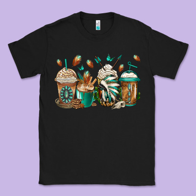 Indian Headdress Coffee Cups Classic Tee Designed By Jasminsmagicworld