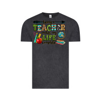 Vintage Black being a teacher makes my life complete Vintage Tee - RanaPortraitStore