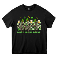 Black st. patrick's day skeletons drink drank drunk Heavy Core Tee - Artiststas