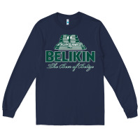 Navy Belikin Beer Long Sleeve Tee - trangStudio