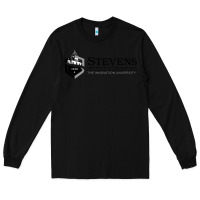 Black stevens institute of technology Long Sleeve Tee - SnappyArt