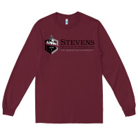 Burgundy stevens institute of technology Long Sleeve Tee - SnappyArt