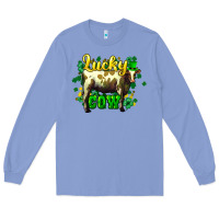 Colony Blue St. Patrick's Day Cow Long Sleeve Tee - HowdyJamesFarm