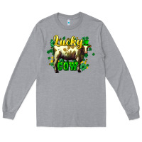 Heather Grey St. Patrick's Day Cow Long Sleeve Tee - HowdyJamesFarm