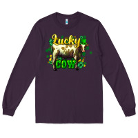 Plum St. Patrick's Day Cow Long Sleeve Tee - HowdyJamesFarm