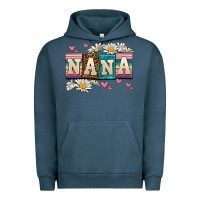 Pigment Midnight Navy daisy nana Urban Hoodie - AdoDesignShop