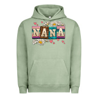 Pigment Oil Green daisy nana Urban Hoodie - AdoDesignShop