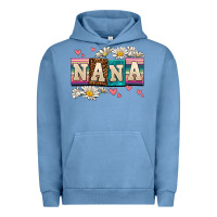 Pigment Pebble Blue daisy nana Urban Hoodie - AdoDesignShop