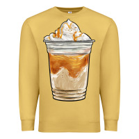 Antique Gold iced caramel frappuccino coffee Premium Sweatshirt - BarkalooDesign