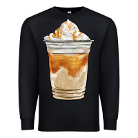 Black iced caramel frappuccino coffee Premium Sweatshirt - BarkalooDesign