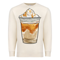 Sandshell iced caramel frappuccino coffee Premium Sweatshirt - BarkalooDesign