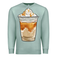 Seafoam iced caramel frappuccino coffee Premium Sweatshirt - BarkalooDesign