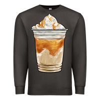 Smoke iced caramel frappuccino coffee Premium Sweatshirt - BarkalooDesign