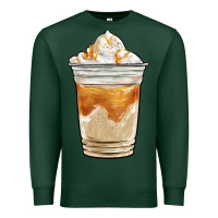 Sports Green iced caramel frappuccino coffee Premium Sweatshirt - BarkalooDesign