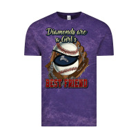 Cloud Purple Diamonds are a girl's best friend Baseball Vintage Tee - HowdyJamesFarm